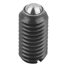 Spring plungers with slot and ball, standard spring force (03000)