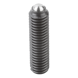 Spring plungers with slot and ball, long version, standard spring force (03000)