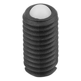 Spring plungers with slot and POM ball plastic (03004)