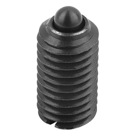 Spring plungers with slot and thrust pin, standard spring force (03020)