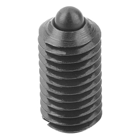 Spring plungers with slot and thrust pin, light spring force (03020)