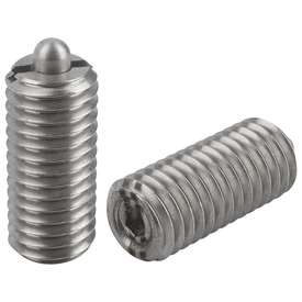 Spring plungers with hexagon socket and thrust pin, reinforced spring force (03055)