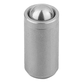 Spring plungers smooth version, without collar, stainless steel (03072)