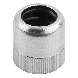 Lateral spring plungers without thrust pin, Form A without seal (03332)