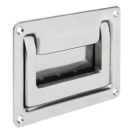 Recessed handles fold-down stainless steel (06961)