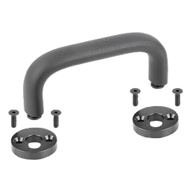 Pull handles oval detachable (06920)