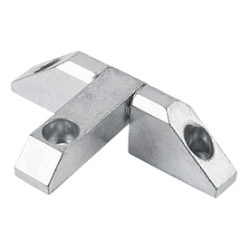 Block hinges with counterbore, long version (27892)