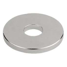 Magnets raw, Form B with hole NdFeB disc, Form (09001)