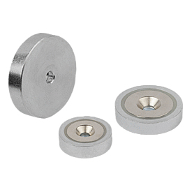 Magnets shallow pot with countersink NdFeB (09071)