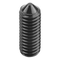 Grub screw with hexagon socket and pointed end DIN 914 / DIN EN ISO 4027 (07166)