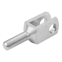 Clevis steel or stainless steel with male thread (27624)