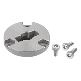 Clamping plates recessed for quarter-turn clamp locks (05592)