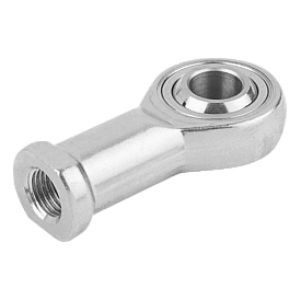 Rod ends with plain bearing internal thread, stainless steel, DIN ISO 12240-4 (27630)