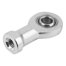 Rod ends with plain bearing internal thread, narrow version, DIN ISO 12240-4 (27632)