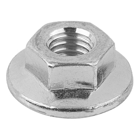 Hexagon nuts with flange (07218)