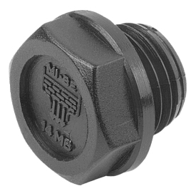 Screw plugs, Form C, with drain symbol (28028)