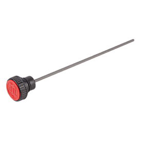 Press-in plugs with dipstick, Form B, with vent (28048)