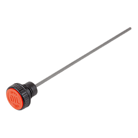 Press-in plugs with dipstick, Form C, with vent and air filter (28048)