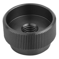 Knurled nuts steel DIN 6303, Form B, with pinhole (06010)