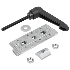 Profile slider with clamping lever, Form S, standard (10449)