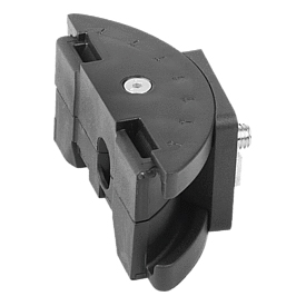 Swivel adapter, plastic, for profile slots (10550)