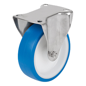 Fixed Castors stainless steel for sterile areas (95046)