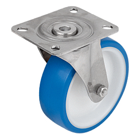 Swivel Castors stainless steel for sterile areas (95046)