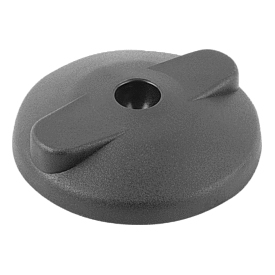 Swivel feet plates plastic, Form C (27800)