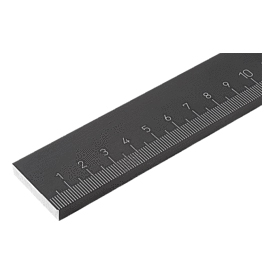 Linear scales self-adhesive or with screw holes aluminium (21884)