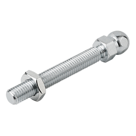 Swivel feet threaded spindles steel or stainless steel (27810)