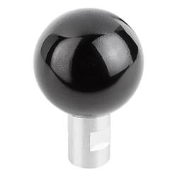 Ball grips revolving with female thread (06353)