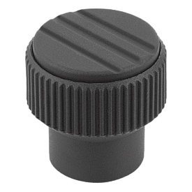 Knurled knobs with internal thread (06092)