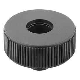 Knurled knobs, Form E, with reamed bush, without cap (06266)