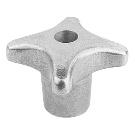 Palm grips similar to DIN 6335 aluminium, Form B, drilled through (06156)