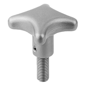 Palm grips similar to DIN 6335 stainless steel, Form L, with external thread (06158)