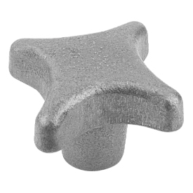 Palm grips DIN 6335 grey cast iron, Form E, blind tapped hole (06160)