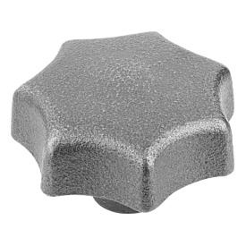 Star grips DIN 6336 grey cast iron, Form E, blind tapped hole (06200)