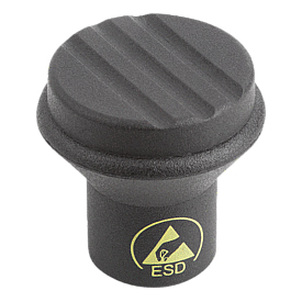 Mushroom knobs antistatic internal thread (06241)