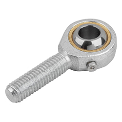 Rod end DIN12240-1 with grease nipple external thread, steel (27627)