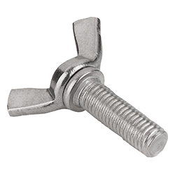 Wing screw, form American, steel or stainless steel (07199)