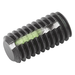 Grub screw, hexagon socket with flat point, DIN EN ISO 4026, with thread lock (07165)