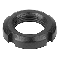 Slotted nut, carbon steel (33105)