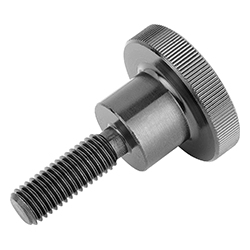 Knurled screw DIN 464, steel or stainless steel, inch (06090)