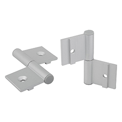 Hinge for aluminium profiles, in-frame, aluminium (27869)