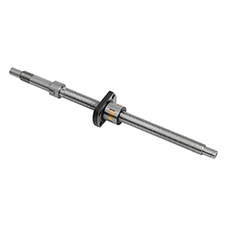 Ball screw ground, with flange nut, steel or stainless steel (24100)