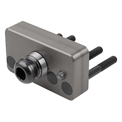 Pallet coupler for UNILOCK system, with rotation lock, aluminium (42780)