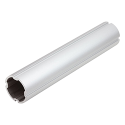 Round tube with slot, aluminium anodised (29050)