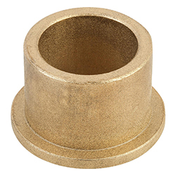 Plain bearing with collar, sintered bronze (23761)