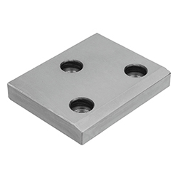 Glide plate maintenance-free, form C, bronze or steel (23765)