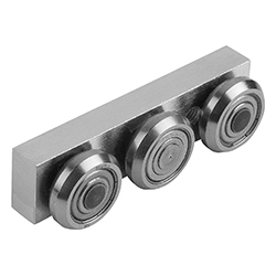 Roller guide carriage floating bearing, steel, solid version (21320)